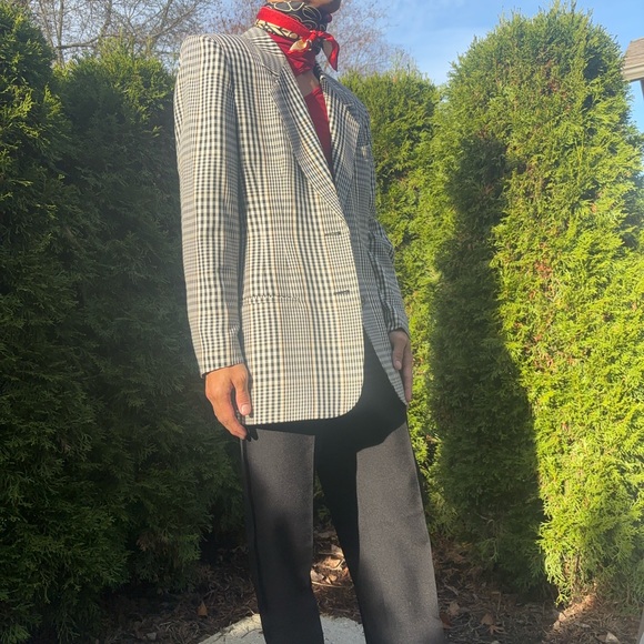 Jones New York plaid structured Blazer - Picture 7 of 7